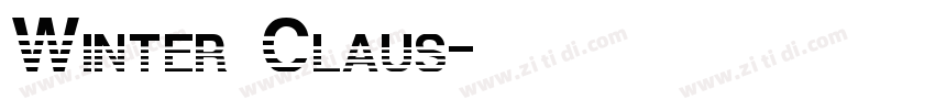 Winter Claus字体转换